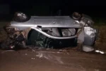 Terra Roxa – Duas pessoas ficaram feridas em um acidente registrado na noite de ontem segunda (02), motorista é preso por embriaguez ao volante