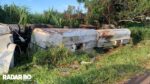 Acidente – Caminhão tomba na BR 277 carregado com 36 mil litros de óleo vegetal