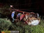 Acidente – Em Santa Helena homem morre após colidir veículo violentamente contra poste