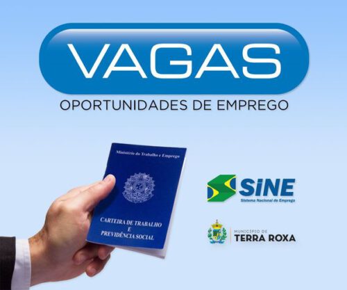 Terra Roxa – Agência do Trabalhado divulga vagas de empregos