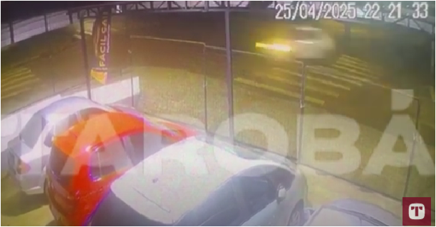 Acidente – Câmeras flagram acidente que resultou na morte de jovem de 22 anos em Cascavel (vídeo)