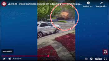 Explosão – Caminhão explode em cidade dos EUA e danifica quatro casas após vazamento (vídeo)